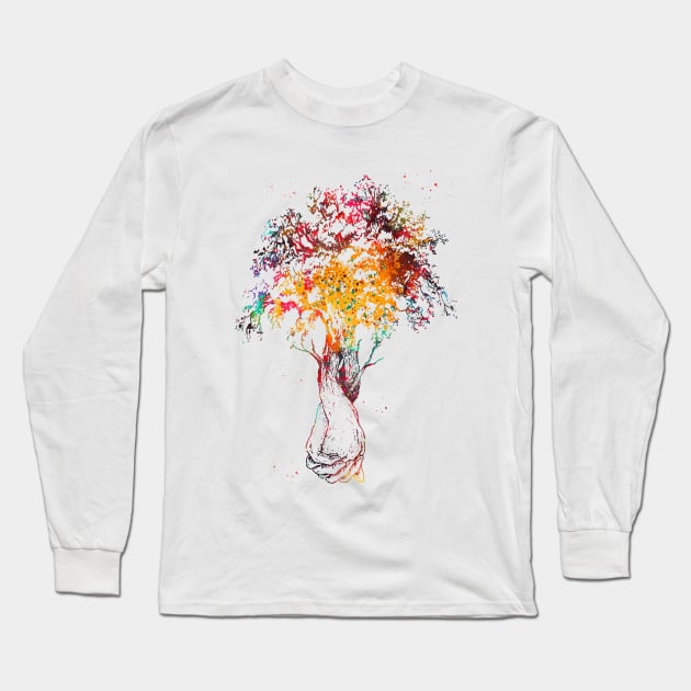 Love Tree Long Sleeve T-Shirt by erzebeth